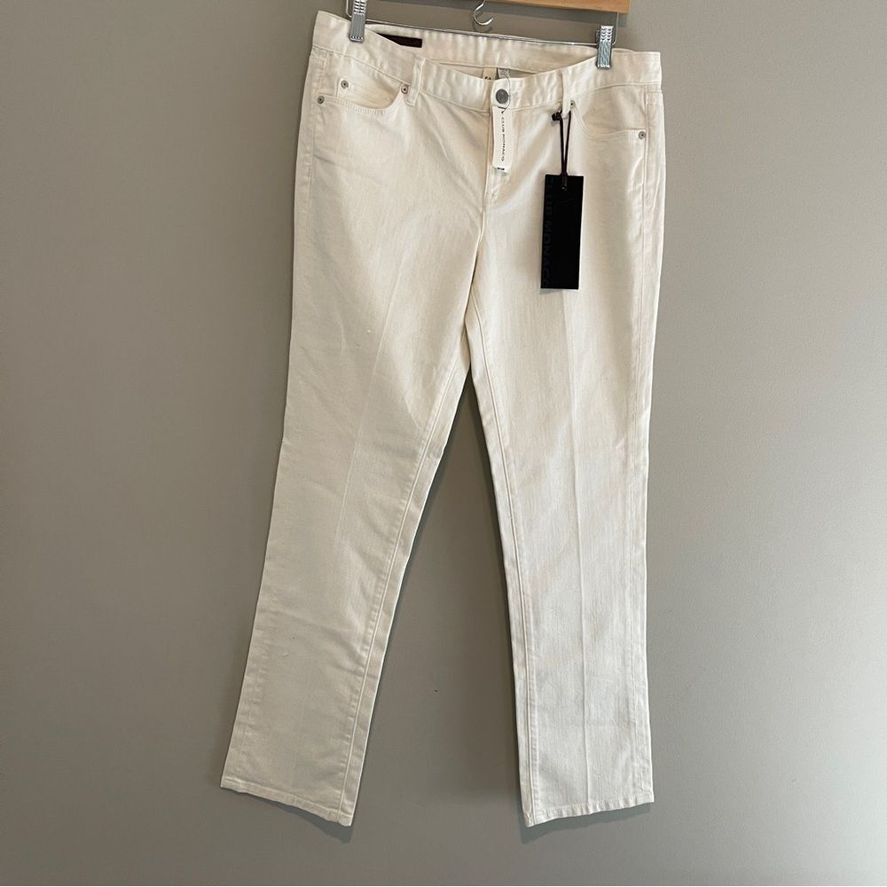 Club Monaco White Ella Slim Straight Jeans NWT Size 32
